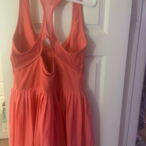 Coral Sleeveless Athlesuire Dress/Shorts - Picture 2 of 2
